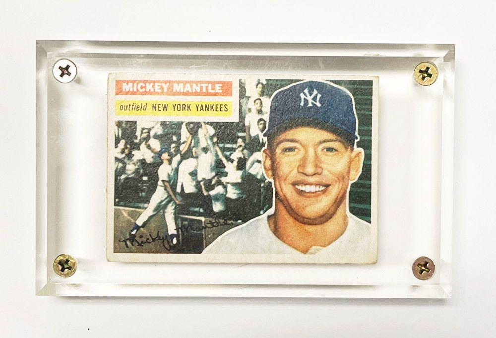Mickey Mantle 1956 Topps (grey back) Card #135 (1 of 10)