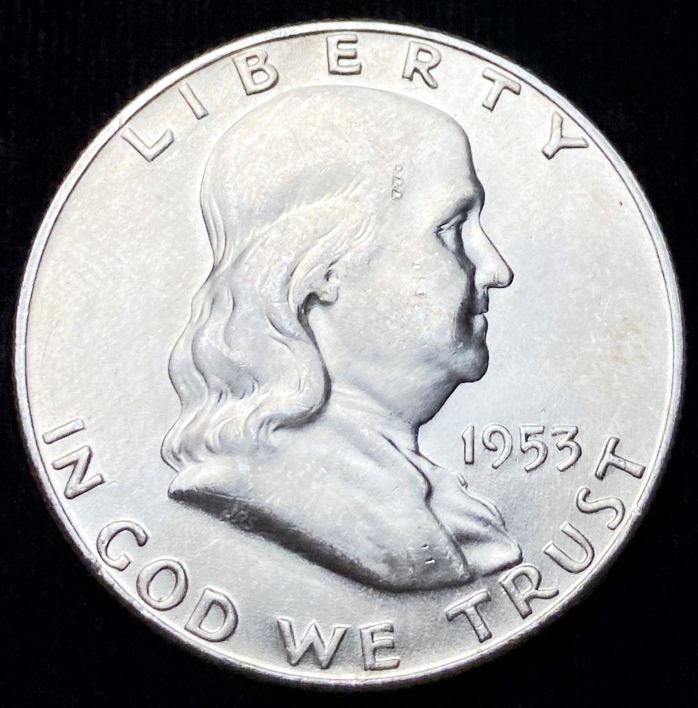 1953 Franklin Silver Half Dollar Full Bell Line (1 of 3)