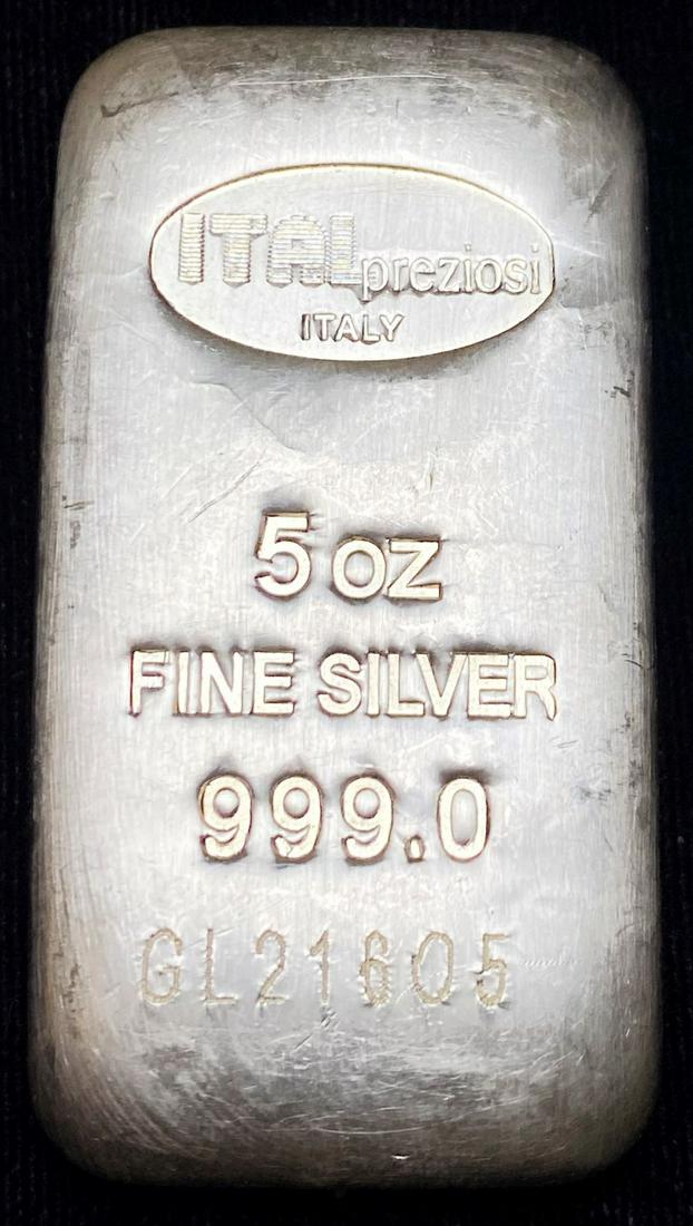 Italpreziosi 5 oz Silver Bar (1 of 3)