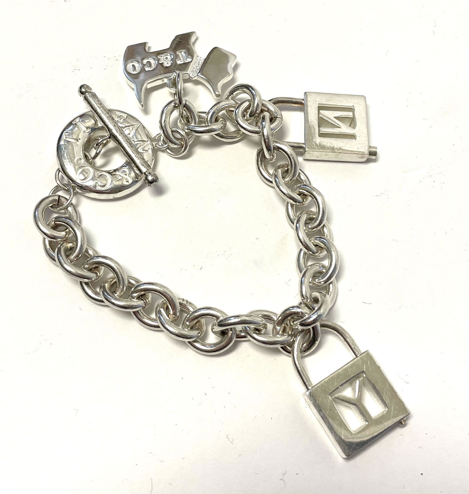 43.3 Gm Tiffany & Co. Sterling Silver Charm Bracelet (1 of 8)