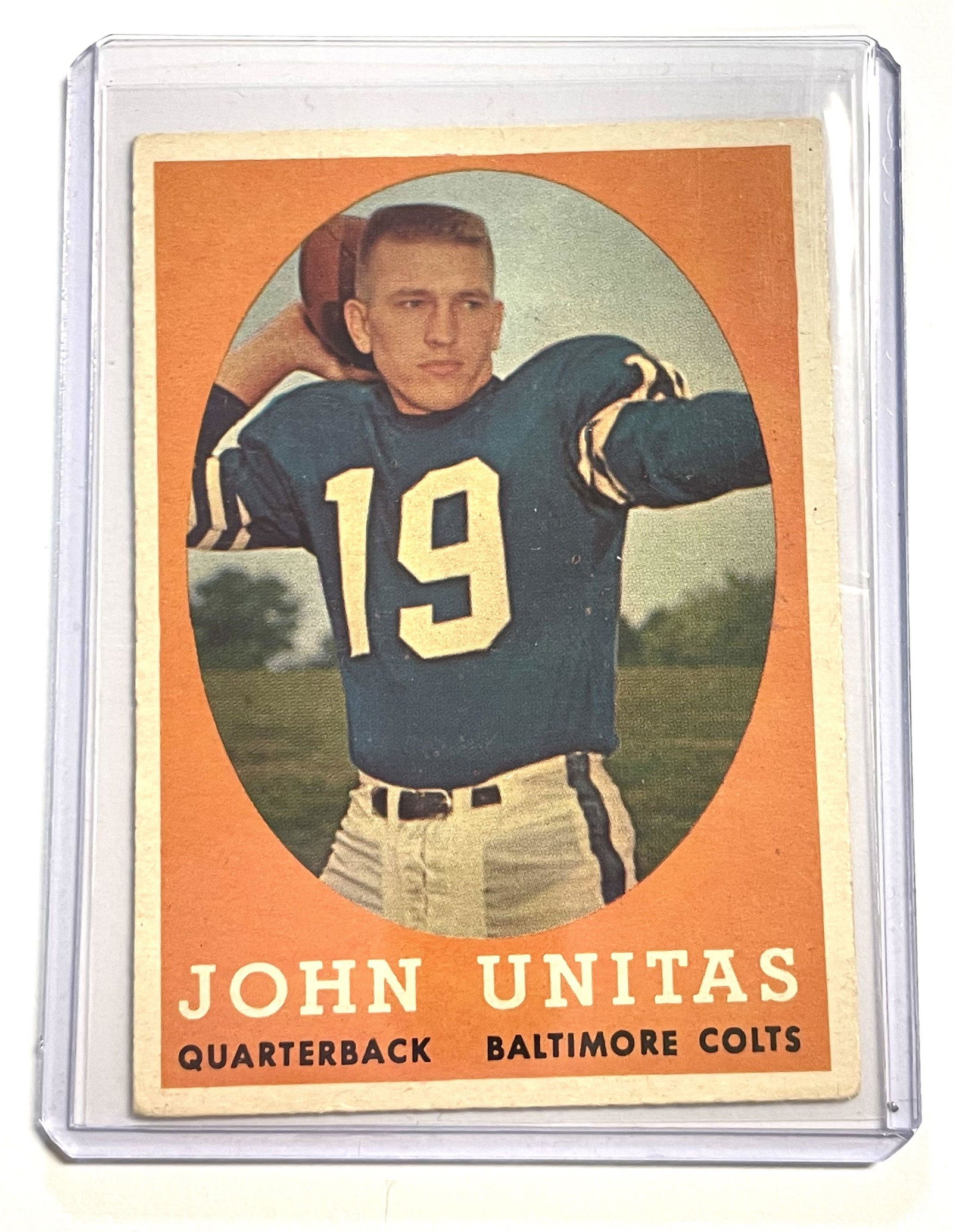 John Unitas 1958 Topps Card #22 (1 of 2)