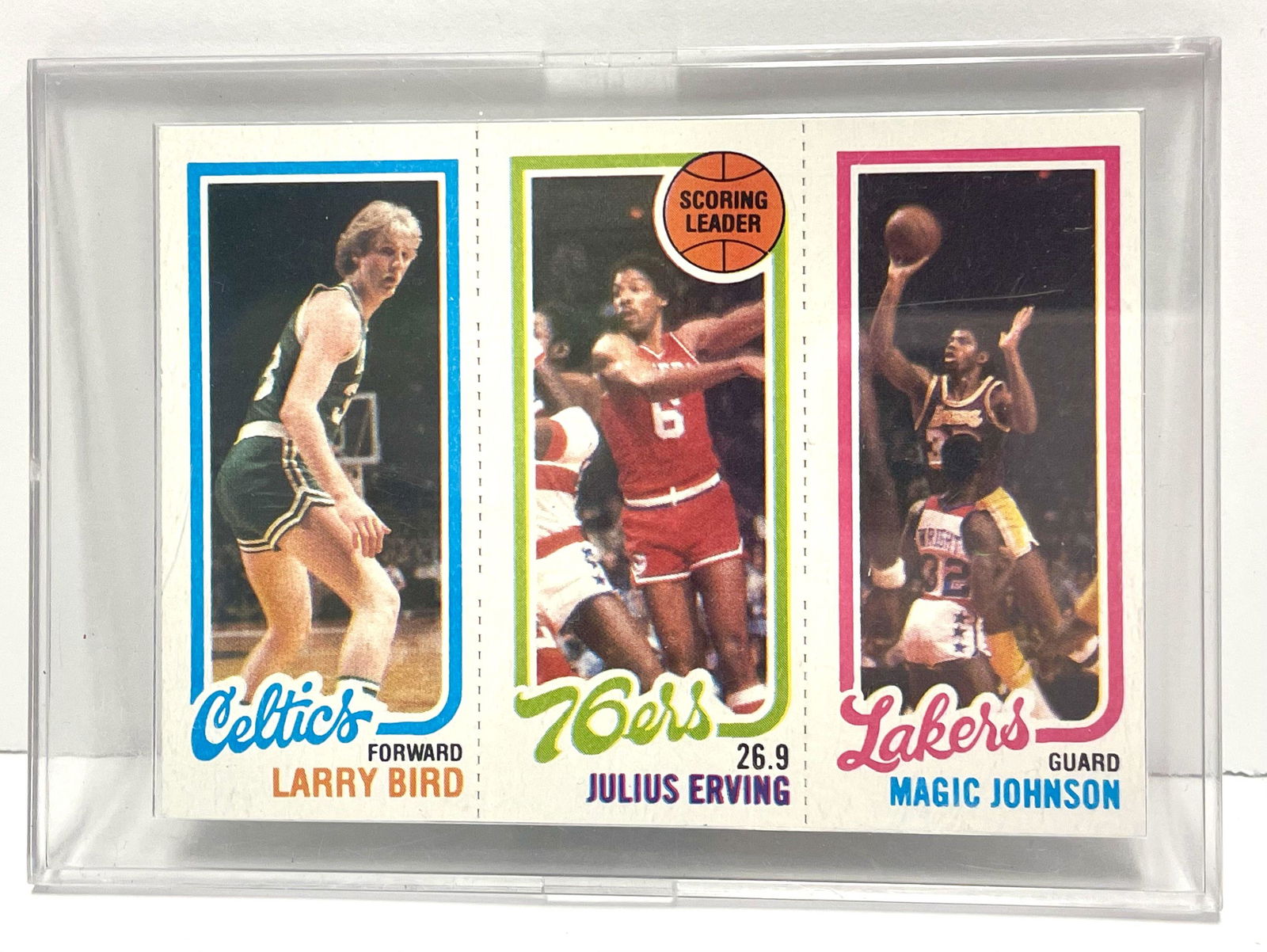 Larry Bird/Magic Johnson 1980 Topps Rookie Card (1 of 10)