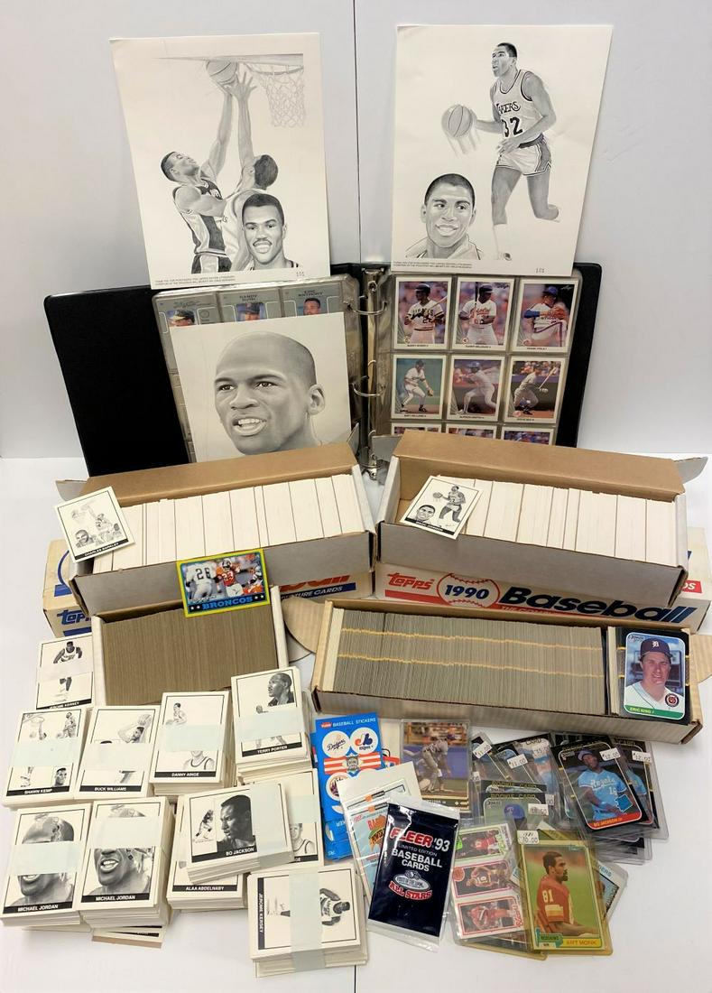 TONS of Vintage Sports Cards - 32lb Lot (1 of 9)