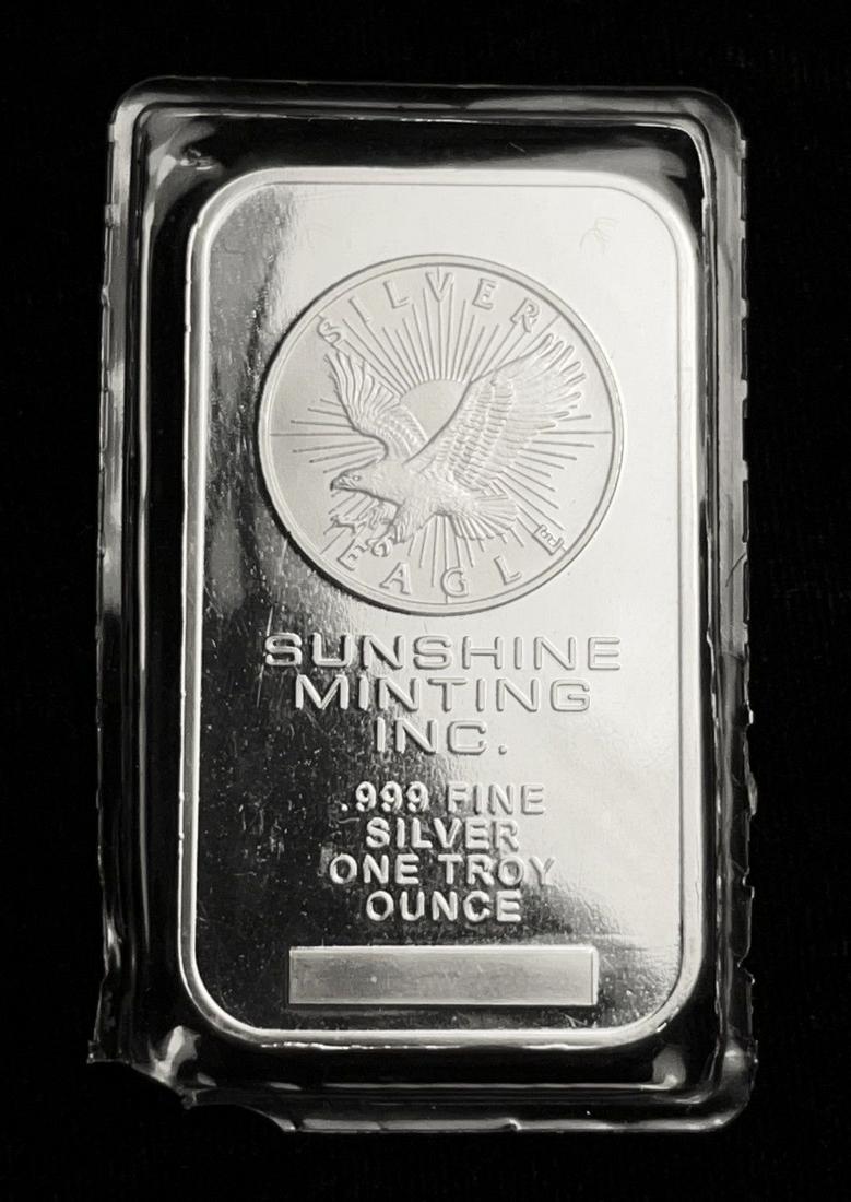 Sunshine Minting .999 1 oz Silver Bar (1 of 3)