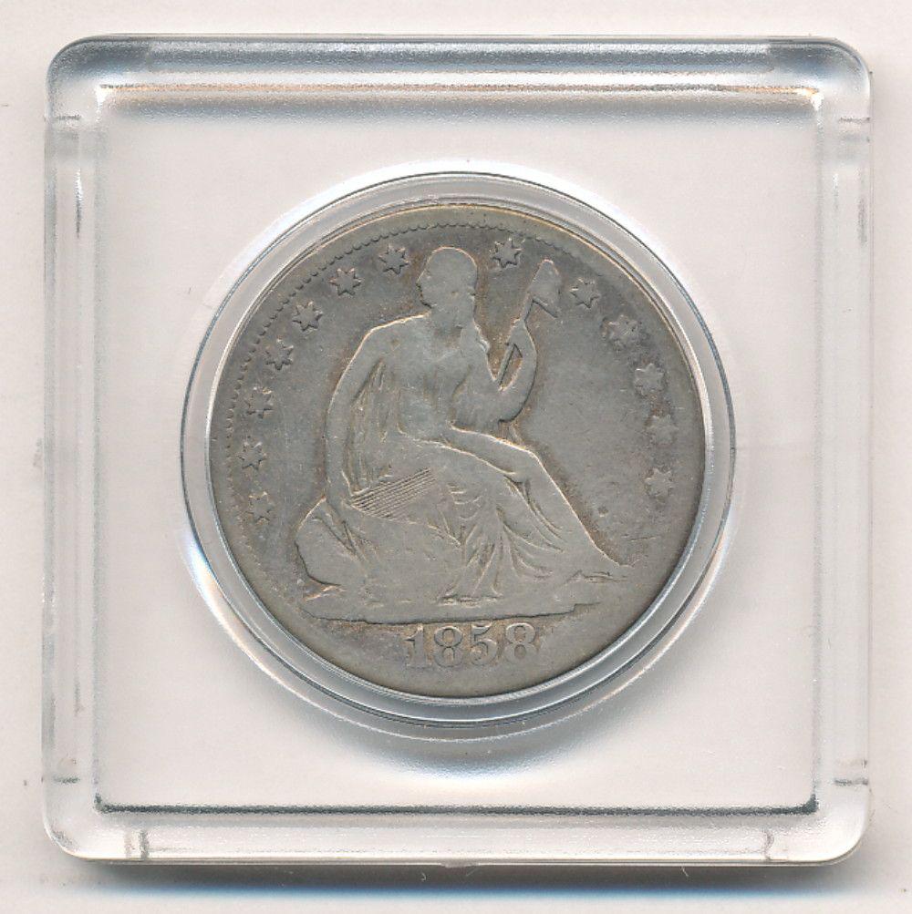 1858-O Seated Liberty Half Dollar VG (1 of 2)