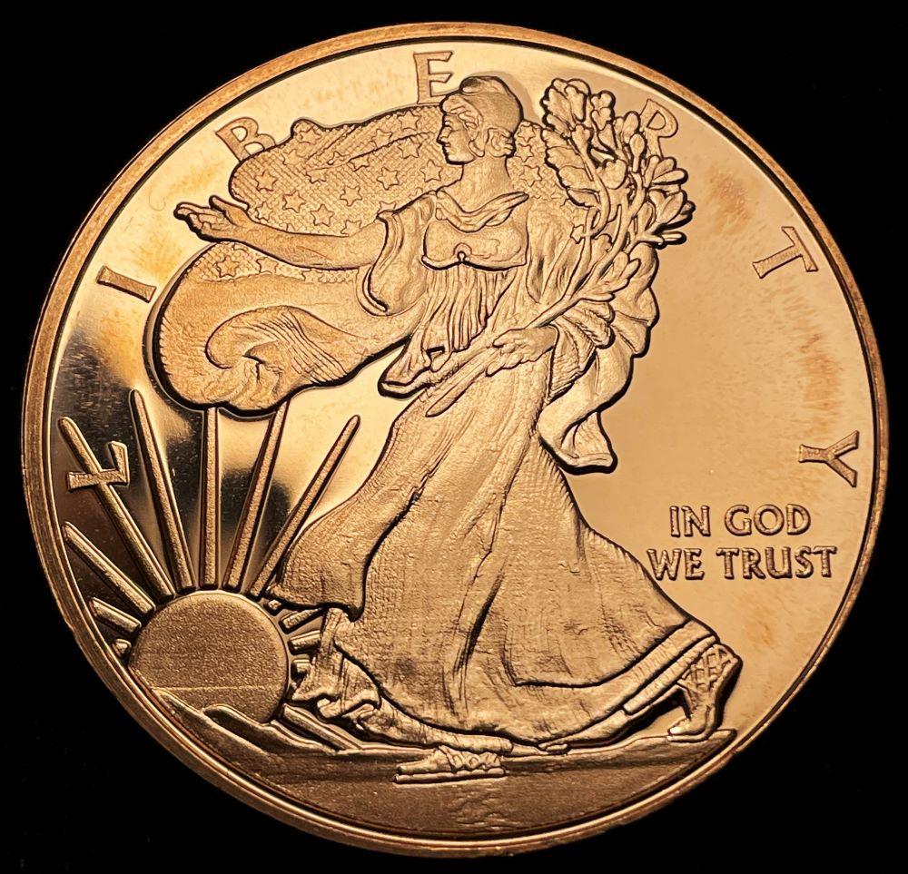 American Eagle Design Copper 1 oz Round (1 of 2)