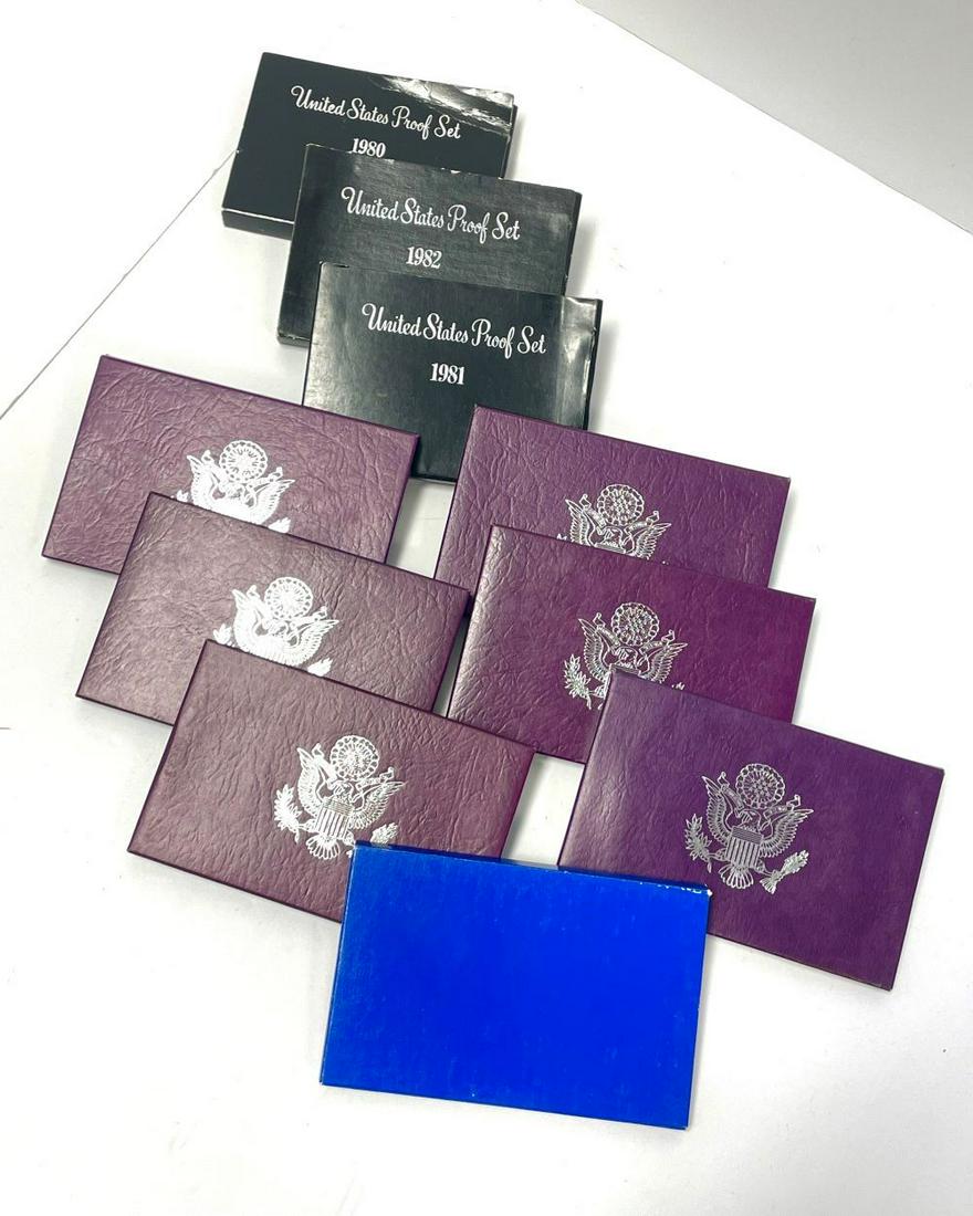 1980-1989 U.S. Proof (10) Sets (53 Total Coins) (1 of 9)