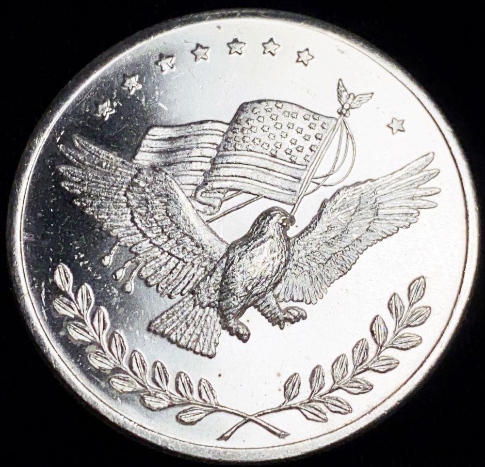 American Flag 1 oz Silver Trade Unit Proof (1 of 2)