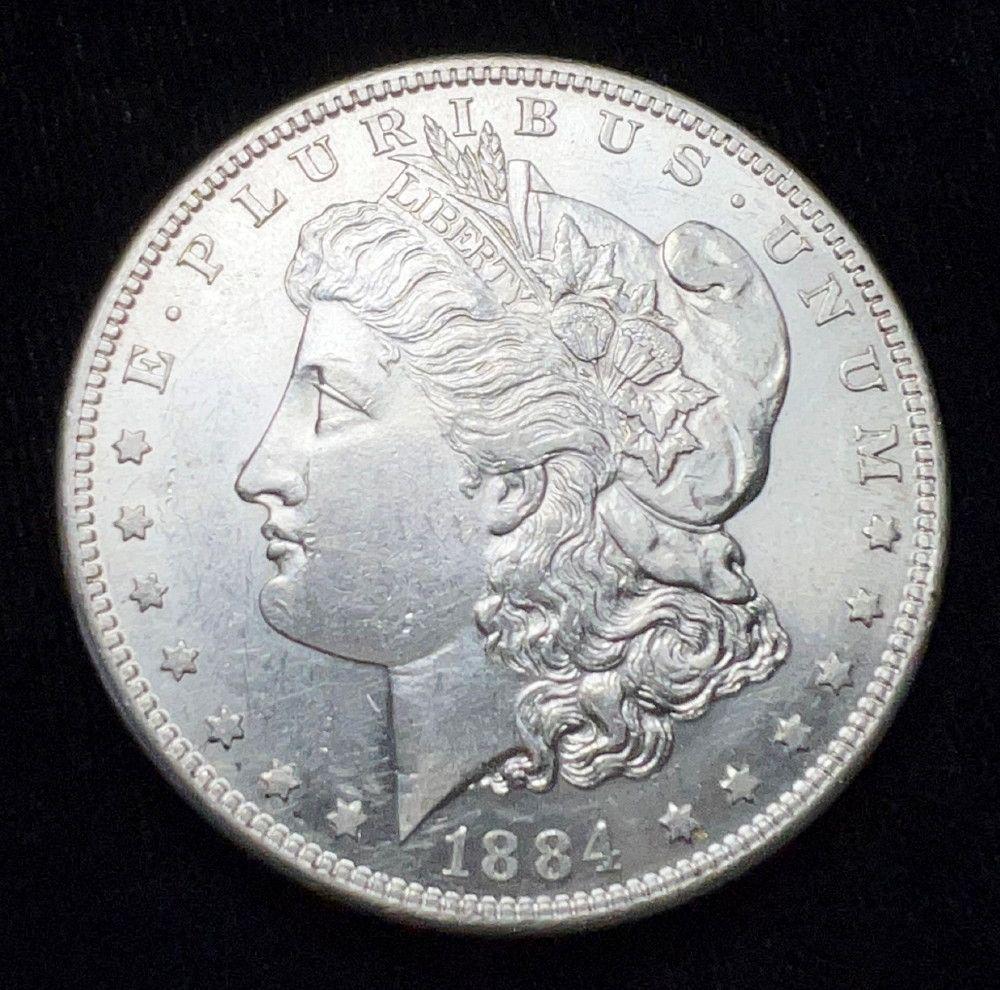 1884-S Morgan Silver Dollar MS62 Details (1 of 8)