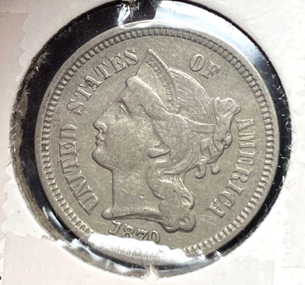 1870 3 Cent Nickel (1 of 3)