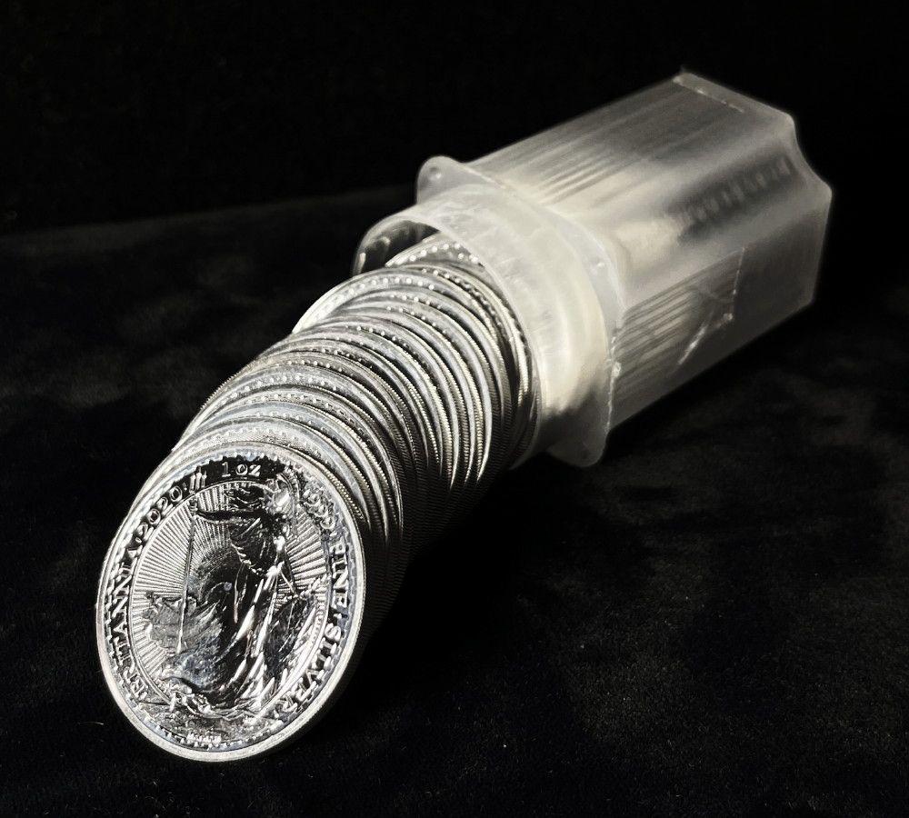 (Roll of 20) 2020 1 oz British Britannia Silver Coin (1 of 3)