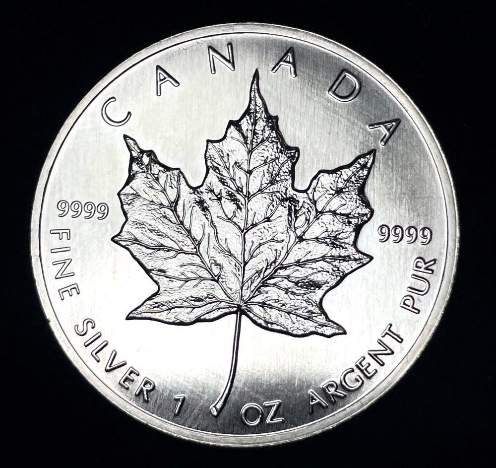 1989 Canada Silver Maple Leaf 1 oz .9999 Fine (1 of 2)
