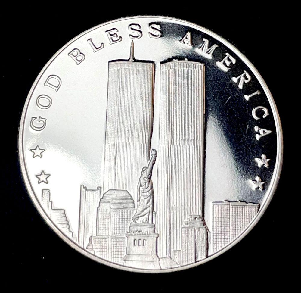 Twin Towers 1 oz .999 Fine Silver (1 of 2)