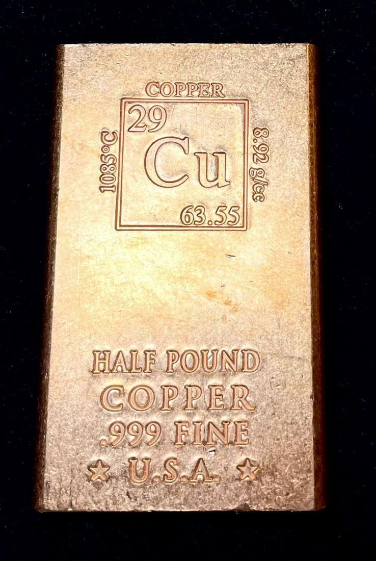 Massive Half Pound Copper Bar (1 of 3)