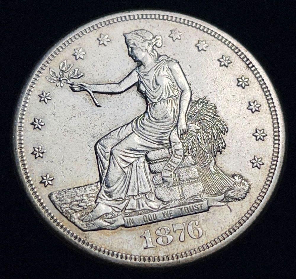 1876-S Trade Dollar AU+ (1 of 2)