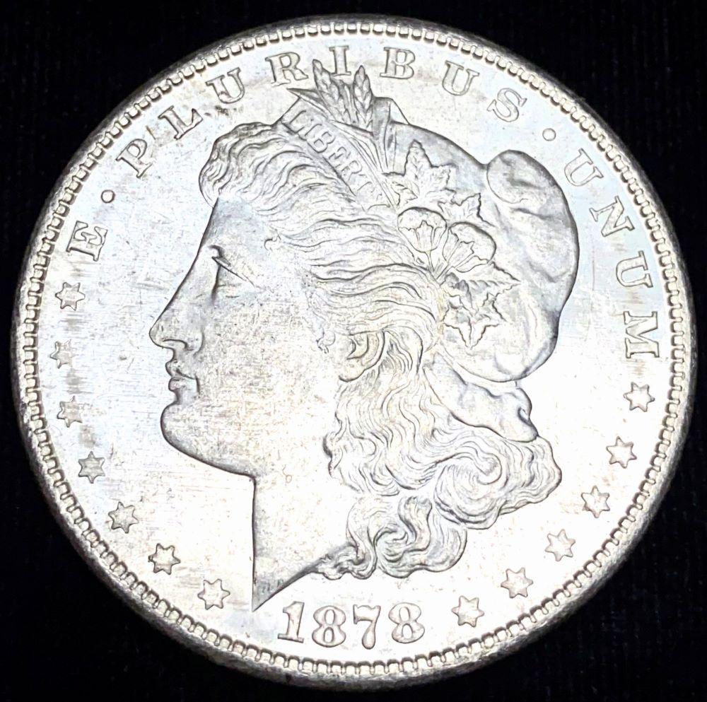 1878-S Morgan Silver Dollar BU (1 of 2)
