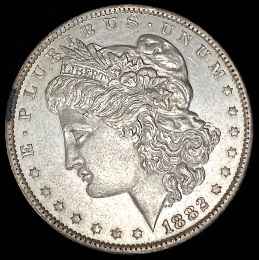 1882-O/S Morgan Silver Dollar BU PL (1 of 5)