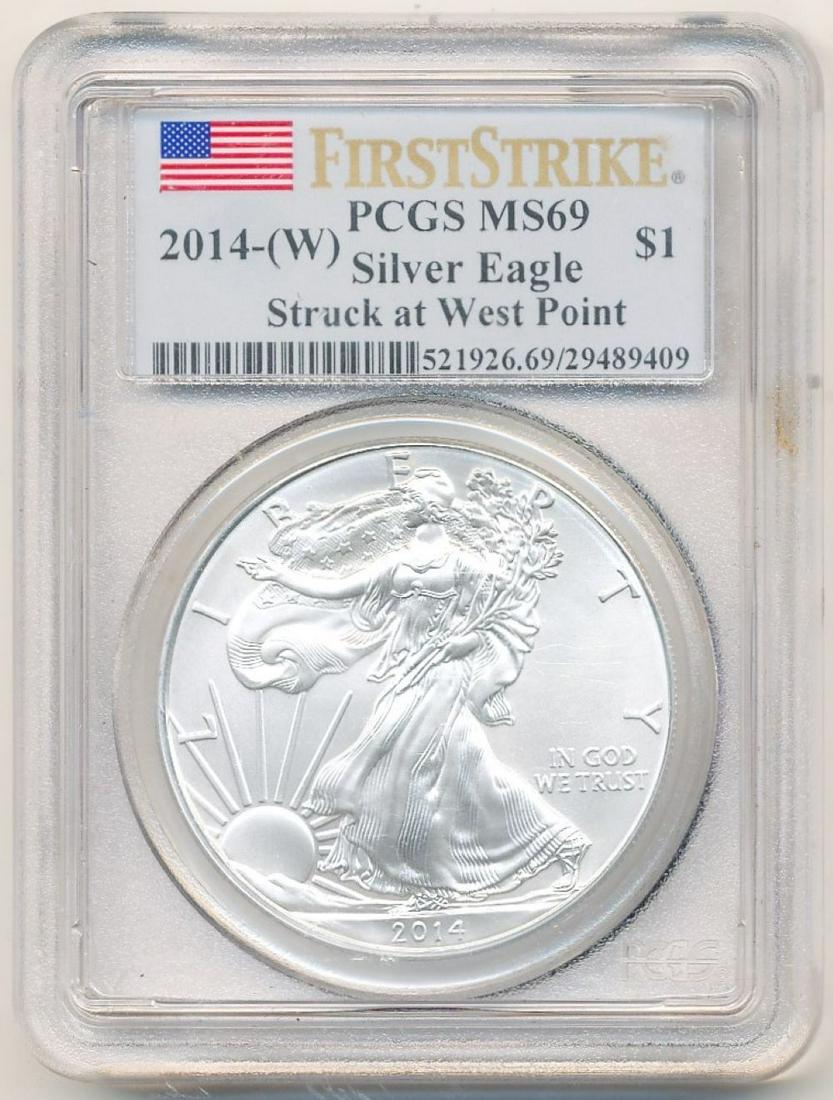 2014-W American Silver Eagle First Strike PCGS MS69 (1 of 5)