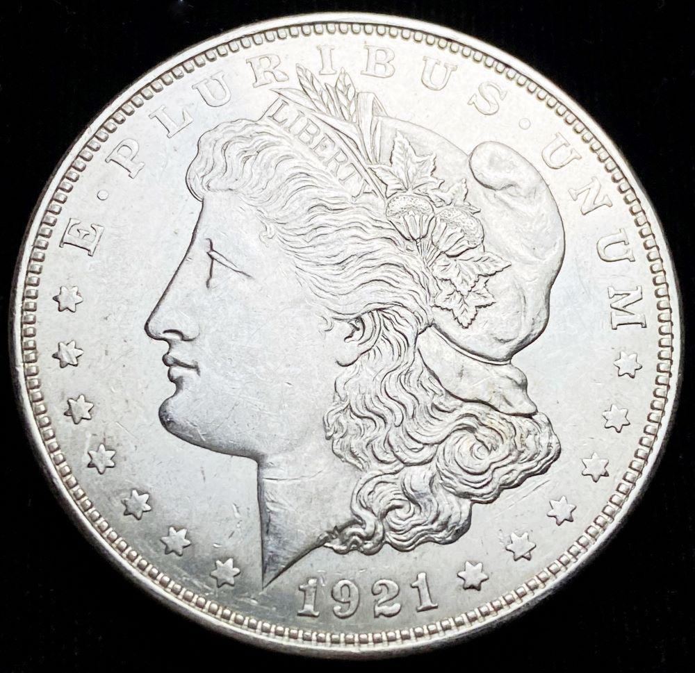 1921-D Morgan Silver Dollar Mint Condition (1 of 2)
