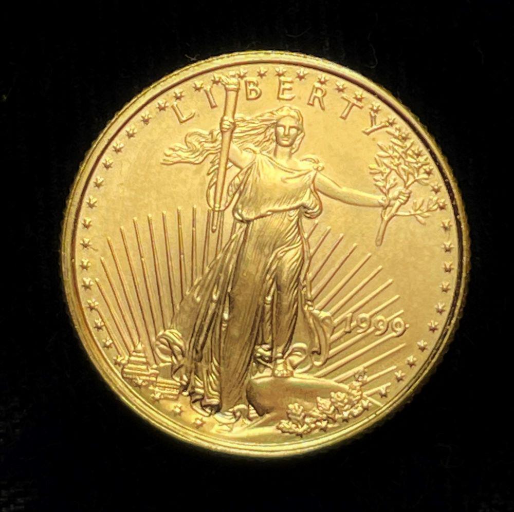 1999 5 Dollar Gold Eagle 1/10 oz (1 of 3)