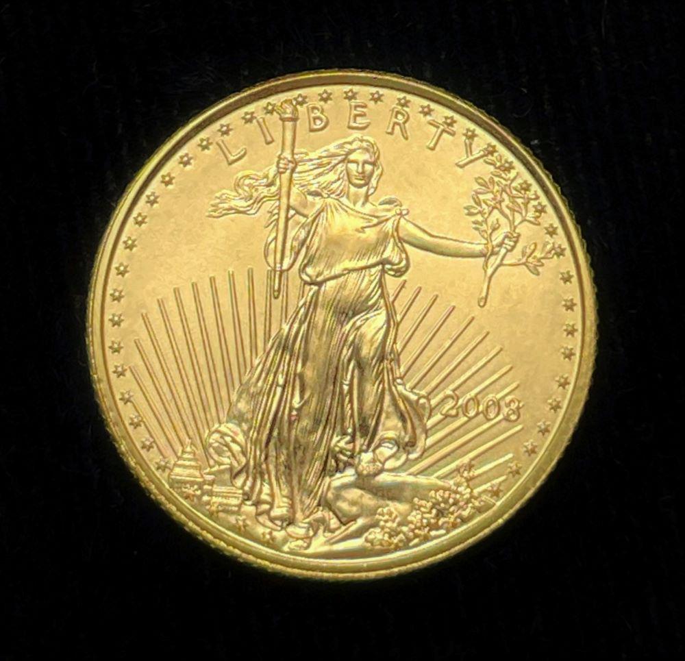 2003 5 Dollar Gold Eagle 1/10 oz (1 of 3)