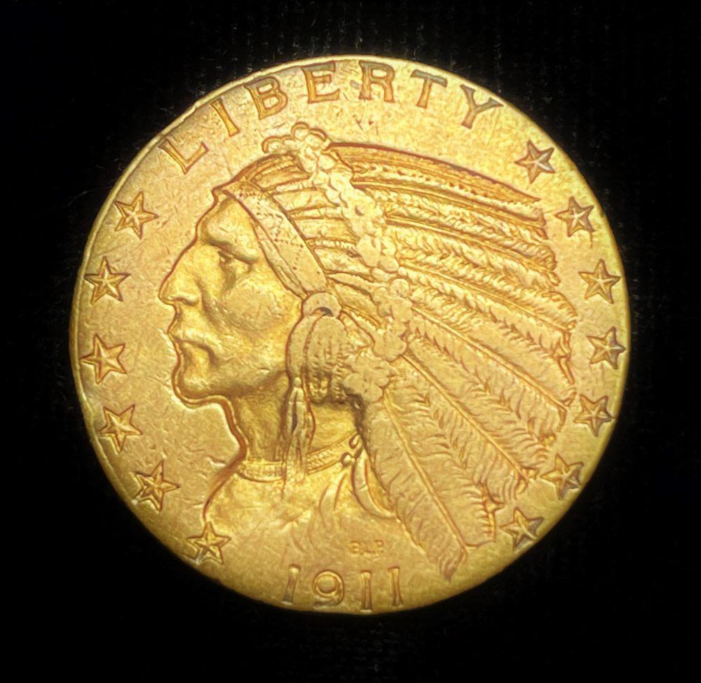 1911 $5 Gold Indian Head XF (1 of 2)