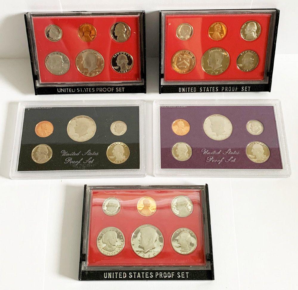 1980-84 US Proof Sets (5) (1 of 6)