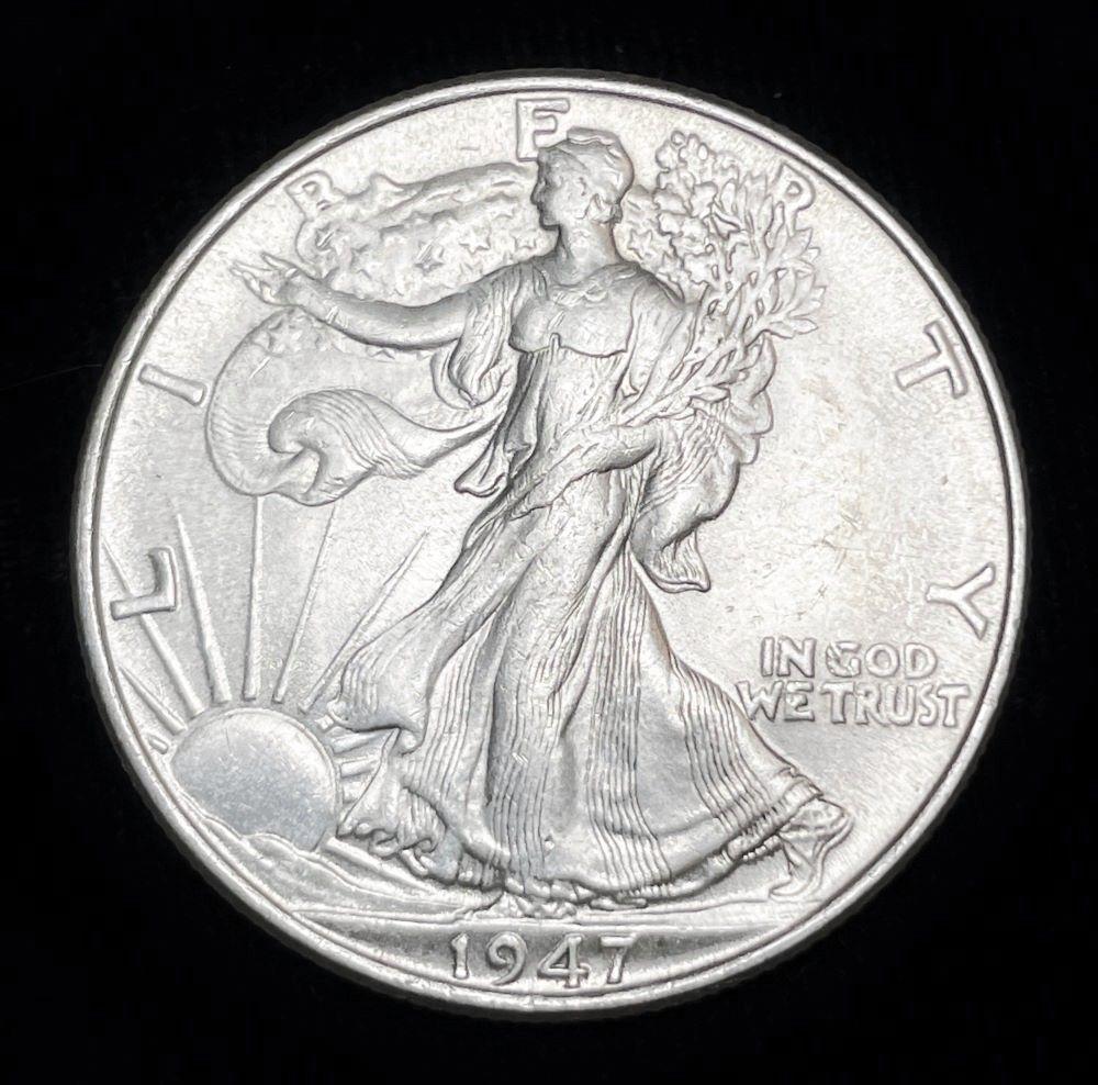 1947 Walking Liberty Silver Half Dollar MS63 (1 of 2)