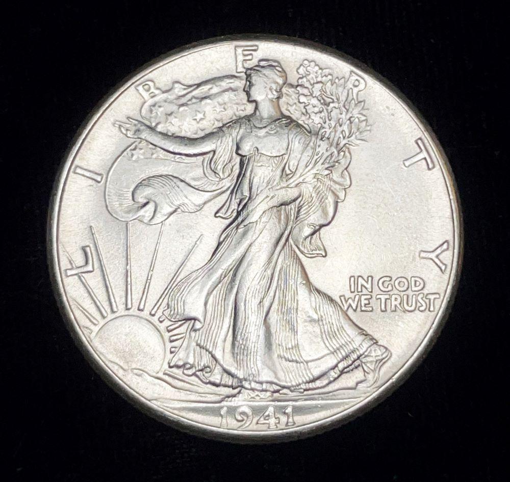 1941 Walking Liberty Silver Half Dollar MS63 (1 of 2)
