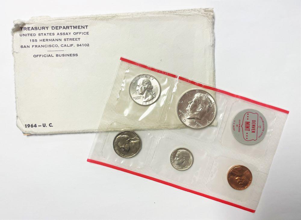 1964 U.S. Mint Set (5-coins) (1 of 3)