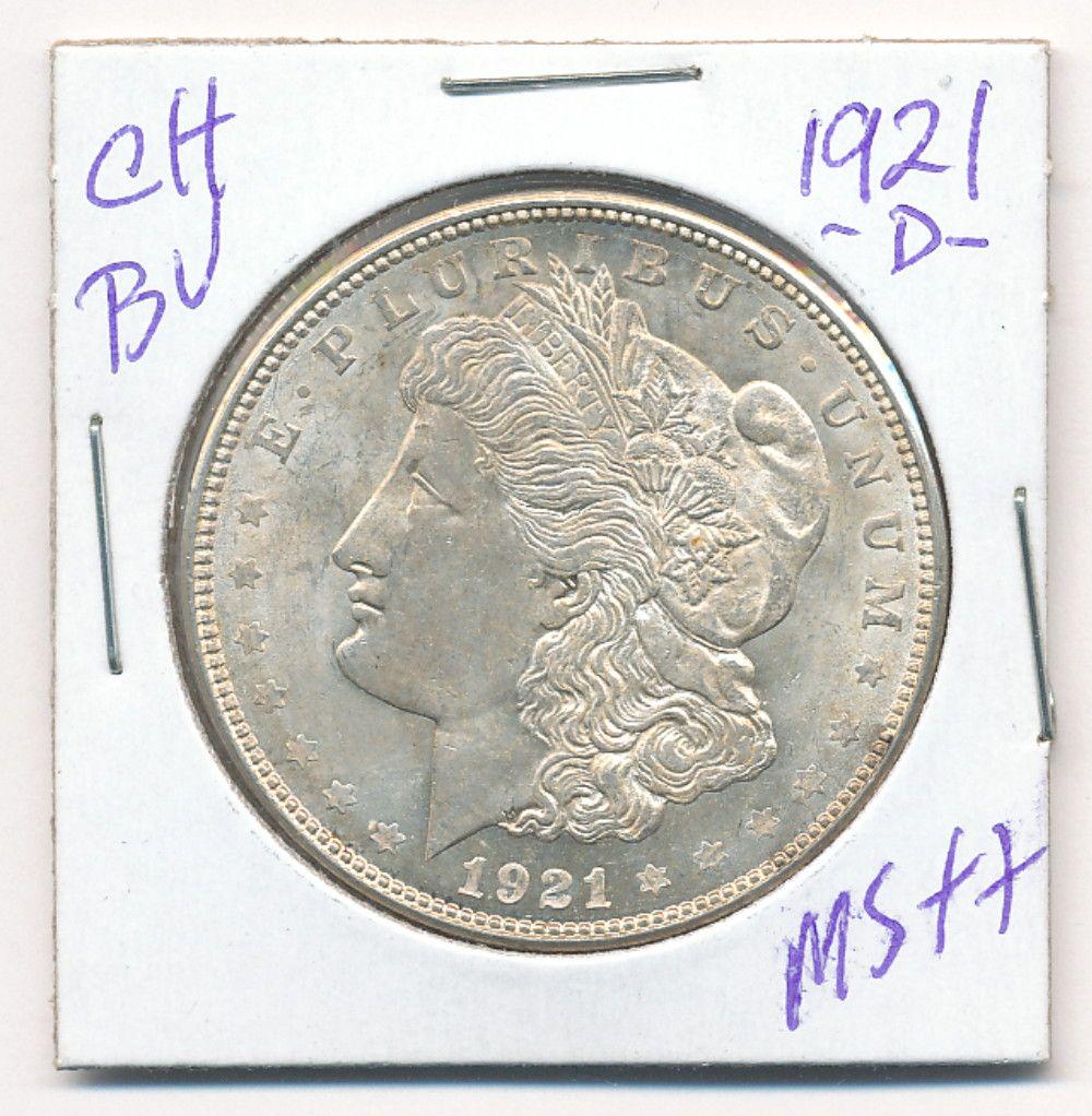 1921-D Morgan Silver Dollar Choice BU (1 of 2)