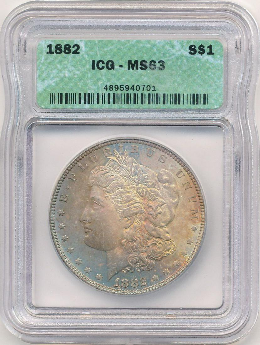 1882 Morgan Silver Dollar MS63 Toned (1 of 8)