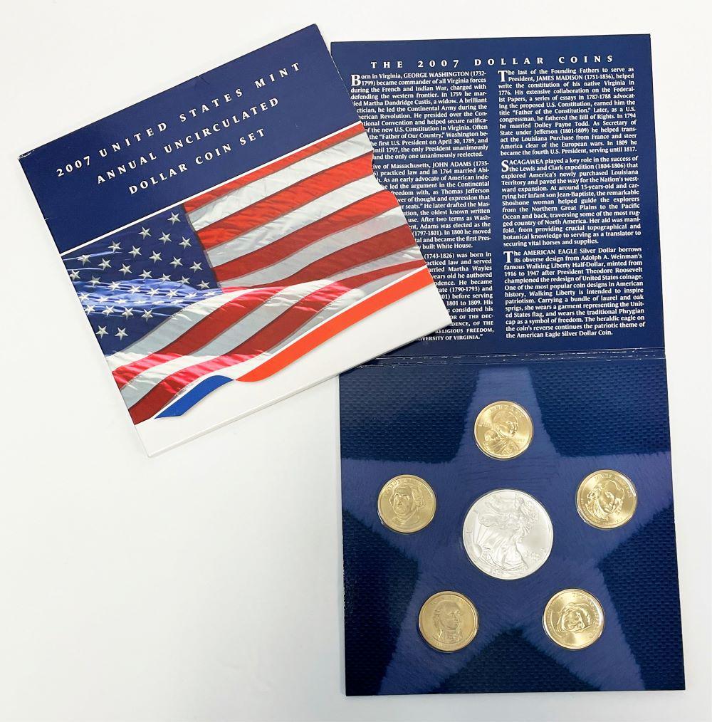 2007 U.S. Mint Annual Uncirculated Dollar Coin Set (1 of 5)