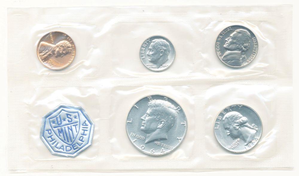 1964 US Mint Set (5-coins) (1 of 2)