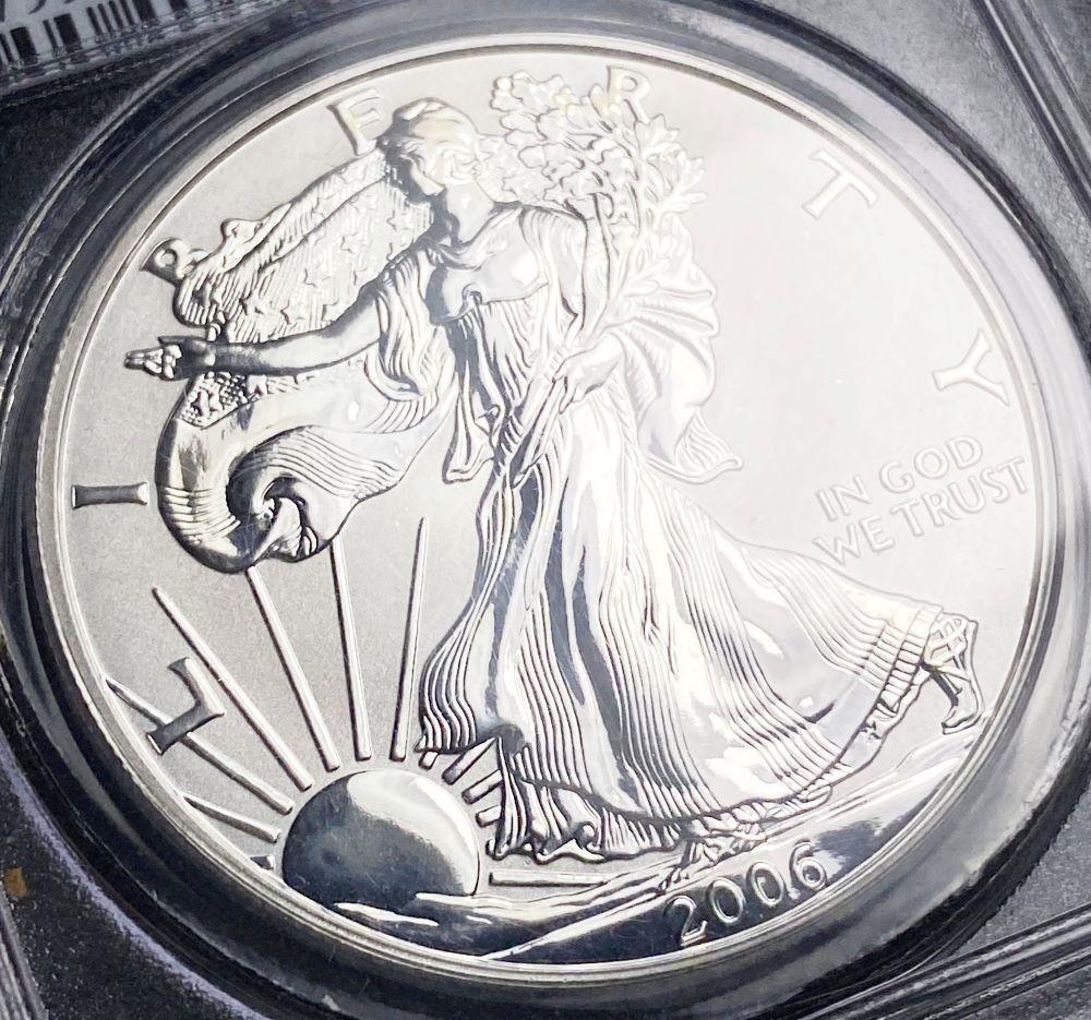 2006-P American Silver Eagle 20th Ann. Rev PR PCGS PR69 (1 of 4)