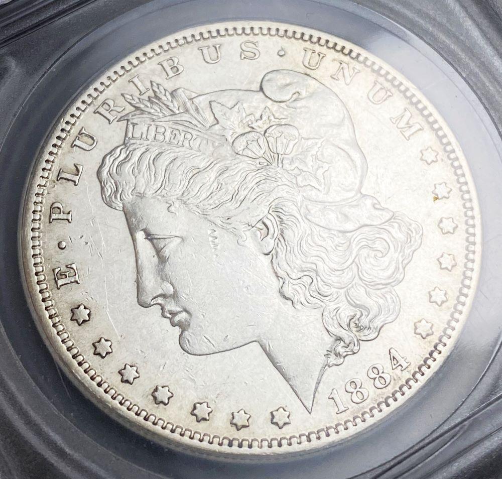 1884-S Morgan Silver Dollar AU50 (1 of 4)