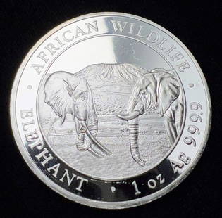 2020 Somali African Wildlife Silver 1 oz: Winner shall receive (1) coin precisely resembling the coin shown here. (IS/UE)