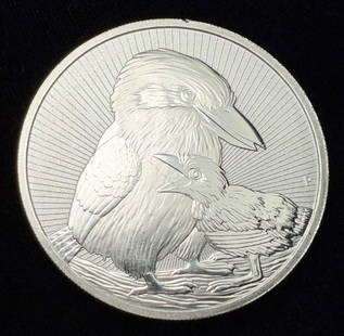 2020 Australia Kookaburra Mother And Baby Silver 2 oz: Winner shall receive (1) coin precisely resembling the coin shown here. (IS/B)