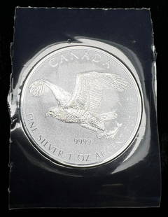 2017 Canada $5 Silver 1 oz Bald Eagle Reverse Proof: Winner shall receive the exact coin shown here. (IS)