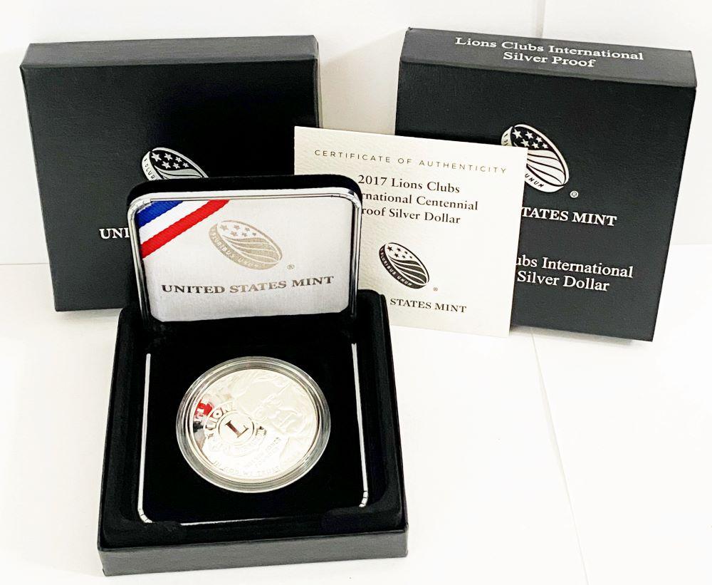 2017 Lion Club International Centennial Proof Silver $1 (1 of 4)