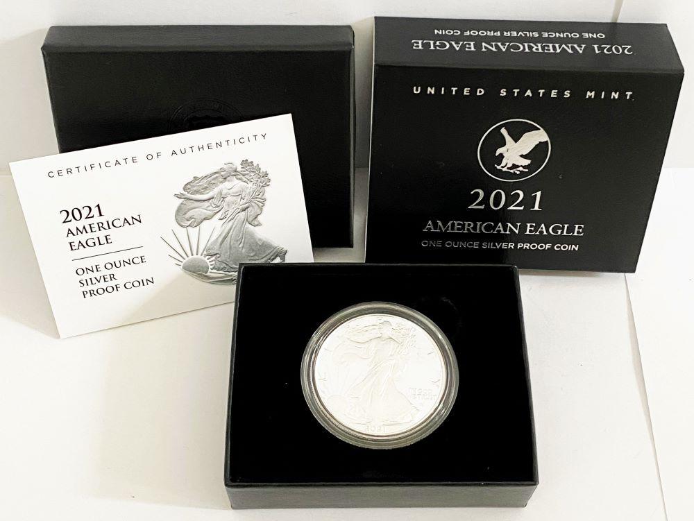 2021-W Burnished Proof  American Silver Eagle OGP (1 of 4)