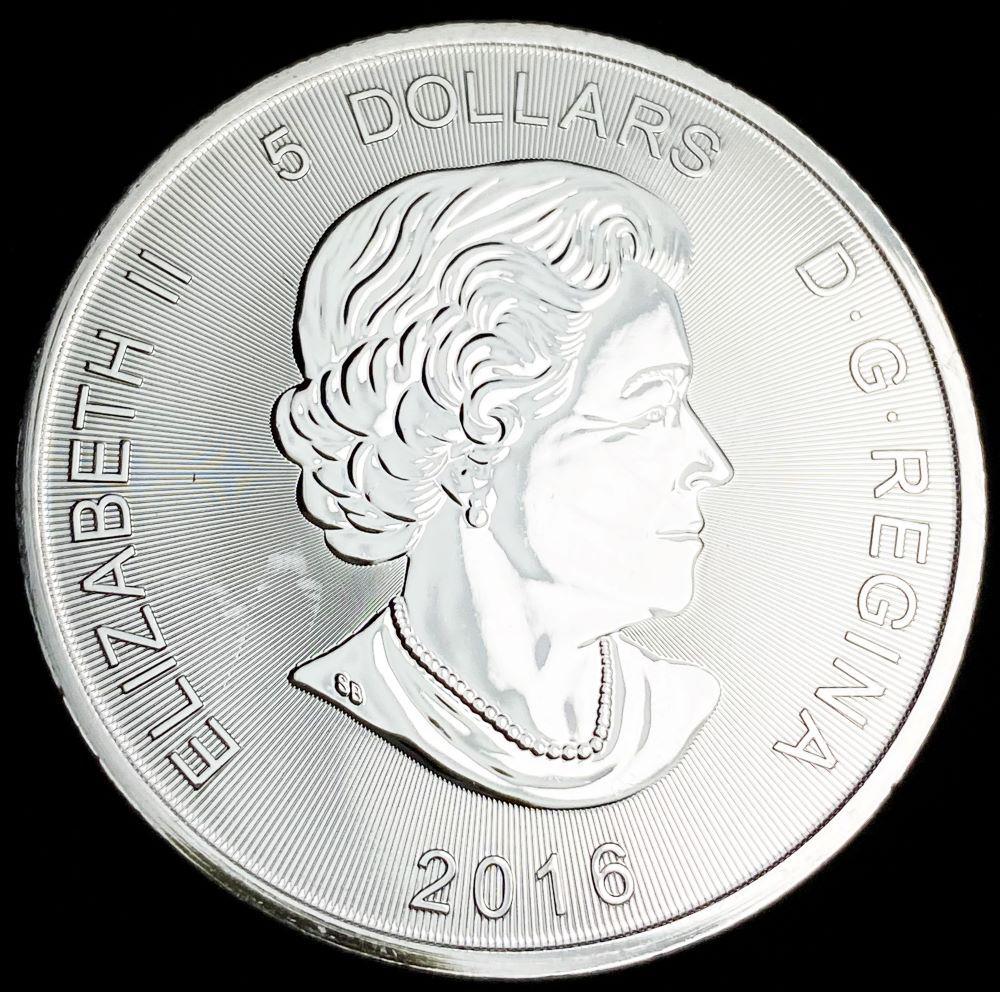 2016 Canada $5 Cougar 1 oz Silver (1 of 2)