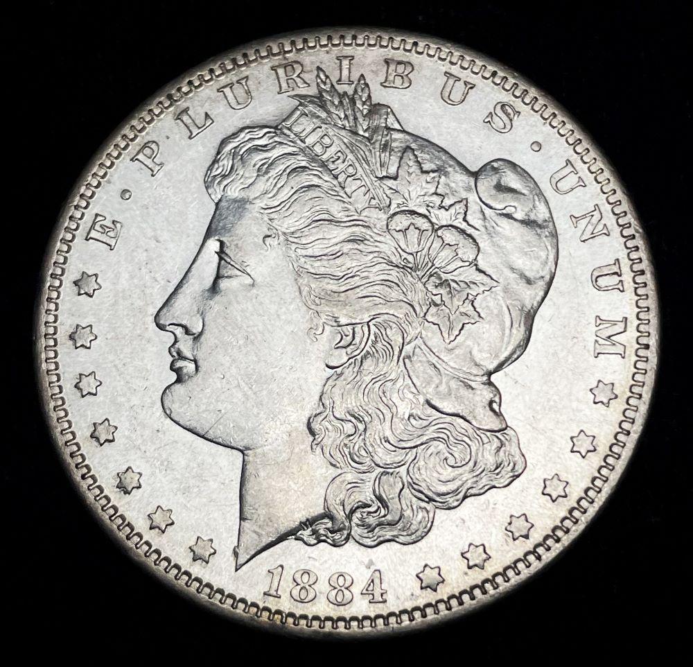 1884-S Morgan Silver Dollar MS61 Details (1 of 5)