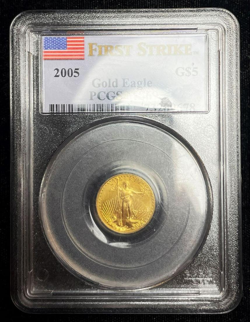 2004 5 Dollar Gold Eagle 1/10 oz (1 of 4)