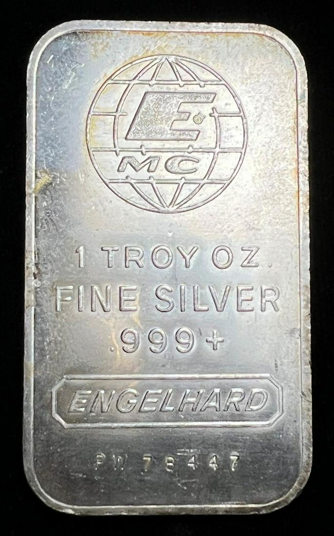 Vintage Engelhard 1 oz Silver Bar (1 of 3)