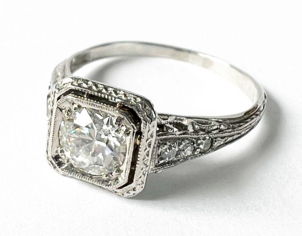 Size 6.75 Ring 60 Point White Diamond (1 of 9)