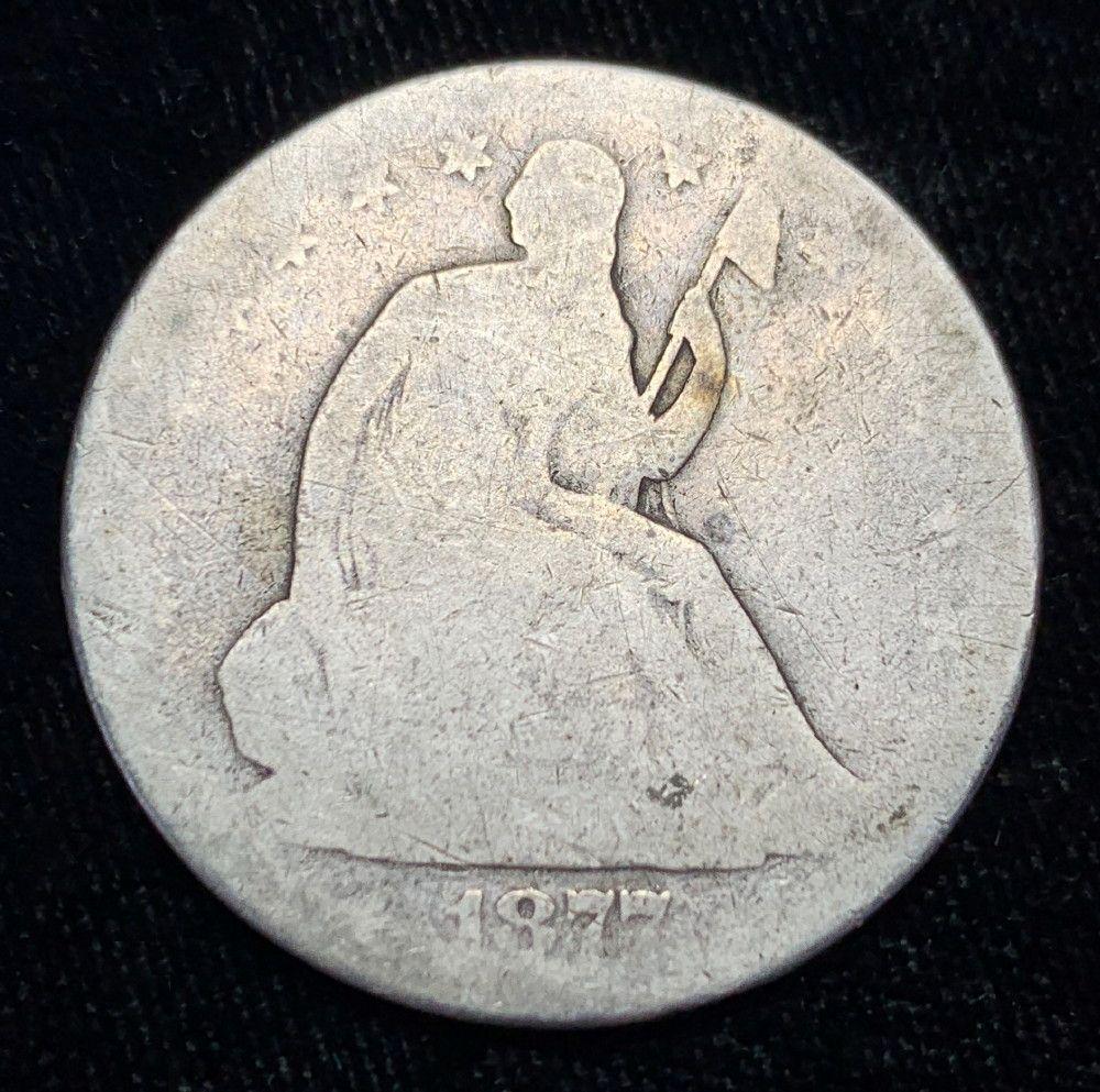 1877 Seated Liberty Half Dollar VG (1 of 2)