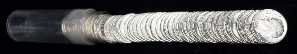 1964-D Mint Condition Roll (50-Coins) 90% Silver Dimes (1 of 4)