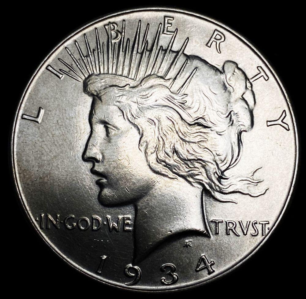 1934 Peace Silver Dollar AU (1 of 2)