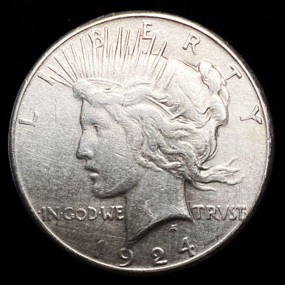 1924-S Peace Silver Dollar XF (1 of 2)